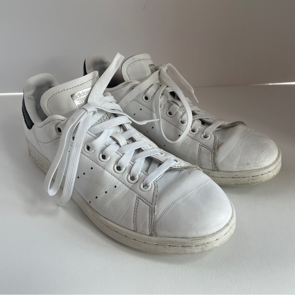 Adidas Stan Smith White and Black Tennis Shoes